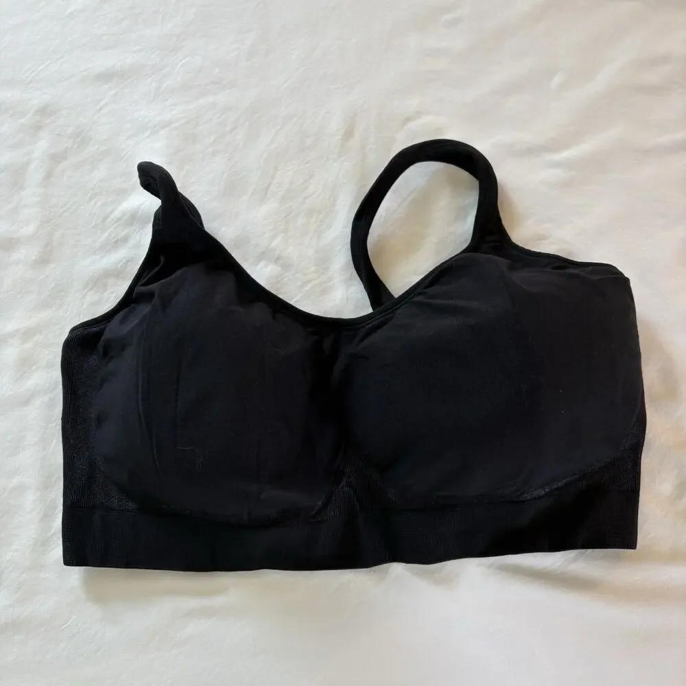 Truekind Daily Comfort Wireless Shaper Bra Black Size 3XL Style 10022